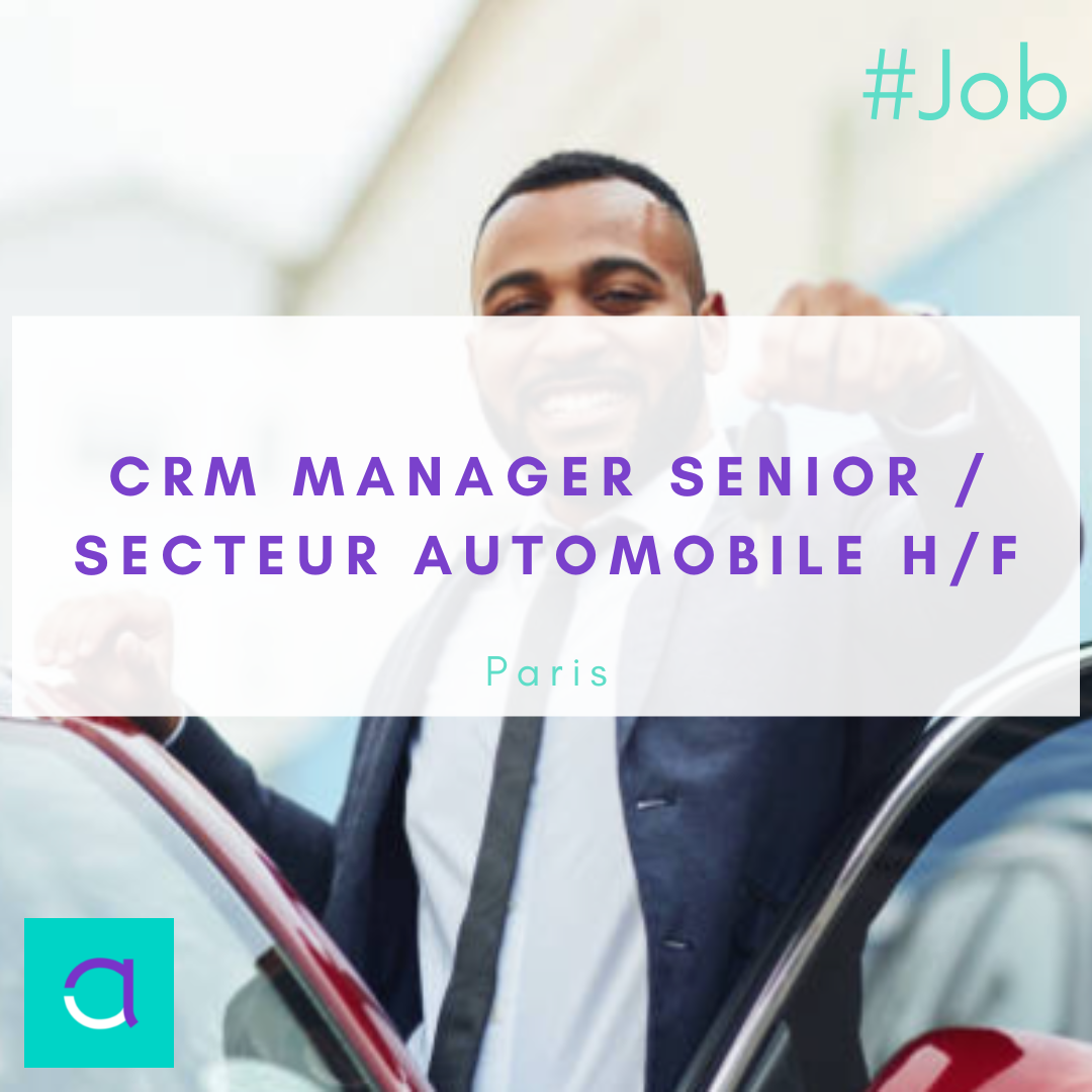CRM Manager Senior / secteur automobile 